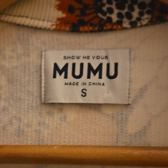 Show Me Your MuMu Orange and Black Floral Dress - Picture 2 of 9